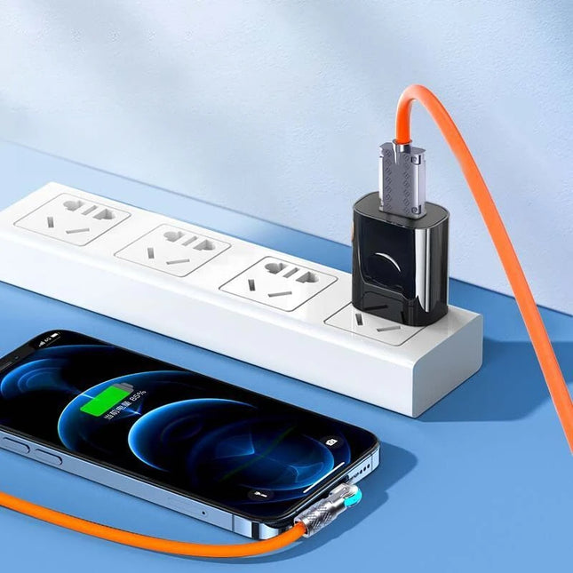 DIXSG 120W Fast Charge USB A to C Cable 180 Rotation by zapcart