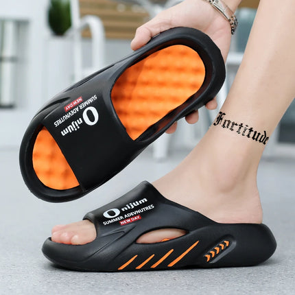 Mens Massage Slippers Indoor Outdoor Slides Comfort Fit by zapcart