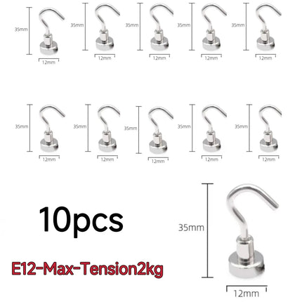 Choice Magnetic Hooks 10 Pieces Strong Home Storage Hangers by zapcart