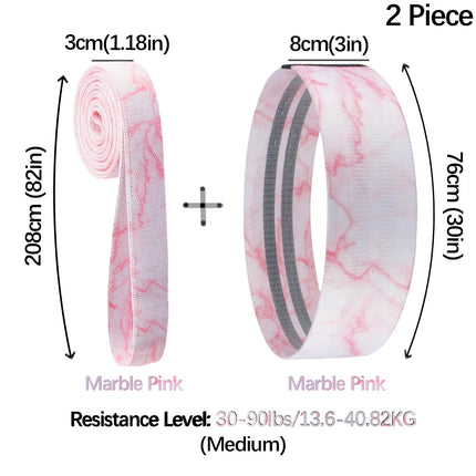 MKAS Fabric Booty Bands Long Resistance For Home Workout by zapcart