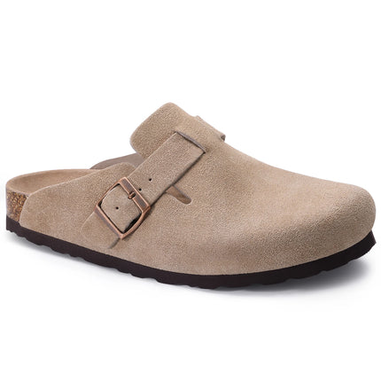 Kidmi Womens Genuine Suede Clogs With Soft Footbed by zapcart