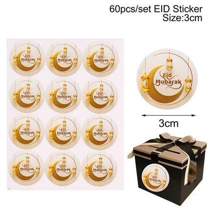 FENGRISECN Eid Mubarak Banner Plates Ramadan Tableware Kit by zapcart