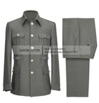 CN Jiangsu Men Suits 2 Piece Slim Fit Blazer Pants Business by zapcart
