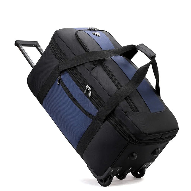 Double Traveller Unisex Rolling Luggage With Wheels Large by zapcart