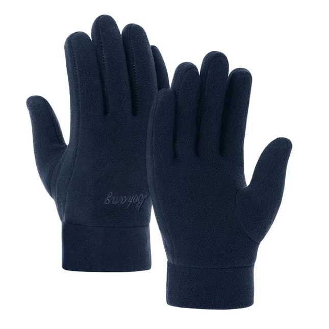 HubeiChoice Winter Thermal Fleece Gloves Unisex Windproof by zapcart