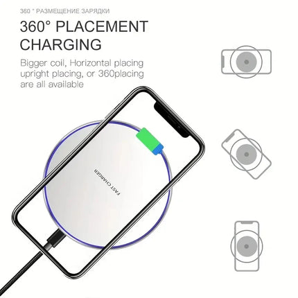 VIKEFON 30W Fast Wireless Charger For iPhone And Android by zapcart