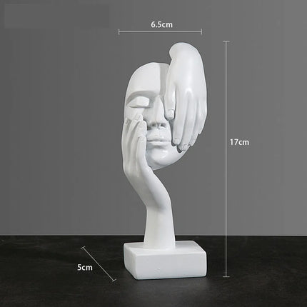 Choice Resin Abstract Mask Figurine Home Office Decor by zapcart