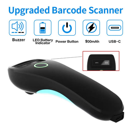 SYCREADER Mini Wireless Barcode Scanner 2D CMOS for Mobile by zapcart