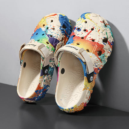 CN Fujian Men's Slippers Camouflage Sandals Outdoor Comfort by zapcart