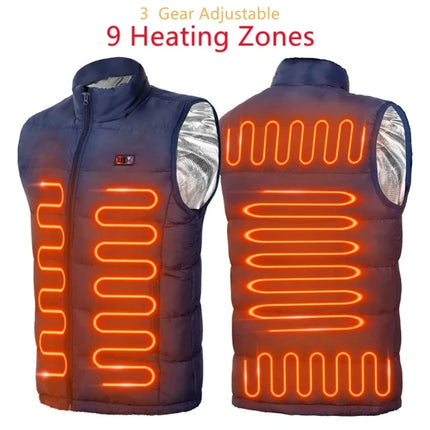 Aiwetin Graphene 9 Zone Heated Jacket For Men Women Camping by zapcart
