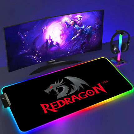 Redragon RGB Gaming Mouse Pad Non Slip Luminous Surface by zapcart