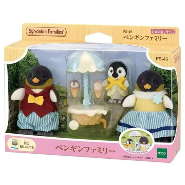 Sylvanian Families Penguin Family Pushcart Toy for Kids by zapcart