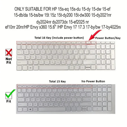 Choice HP 15 Series Silicone Keyboard Protector Waterproof by zapcart