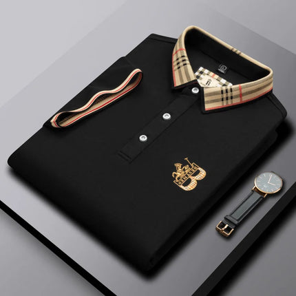 CN Jiangxi Mens Polo Shirt Luxury Embroidered Anti Wrinkle by zapcart