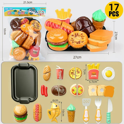 Kitchen Play House Toy Set Realistic Cutting Fruit For Kids by zapcart