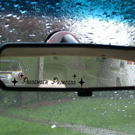 JINHF Princess Mirror Car Decal Cute Interior Decor For Cars by zapcart
