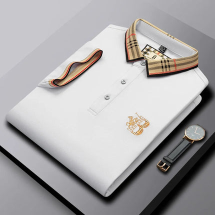 CN Jiangxi Mens Polo Shirt Luxury Embroidered Anti Wrinkle by zapcart