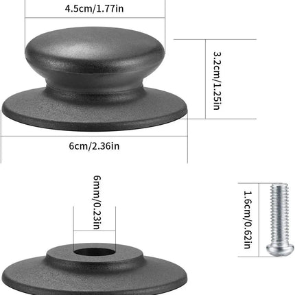 Glass Lid Knob Cap Universal Replacement Handle For Cookware by zapcart