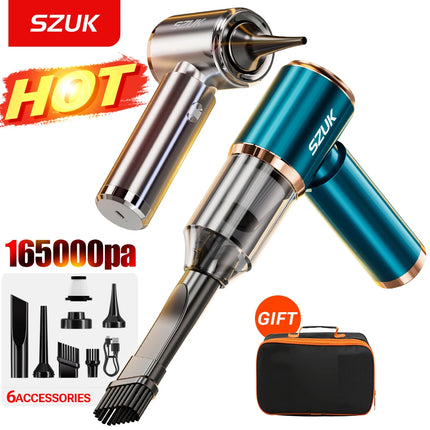 SZUK Car Vacuum Wireless 165000Pa Powerful Suction Cleaner by zapcart