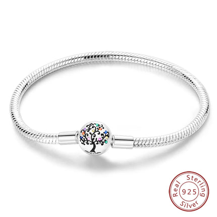 IQMAC Original Sterling Silver 925 Charm Bracelet For Women by zapcart