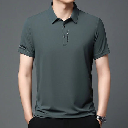 CN Guangdong Mens Polo Shirt Short Sleeve Breathable by zapcart