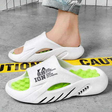 ANNPOTSCN Men Massage Slippers Indoor Outdoor Soft EVA by zapcart