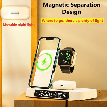 VIKEFON 30W 3 In 1 Wireless Charger Stand For iPhone Watch by zapcart