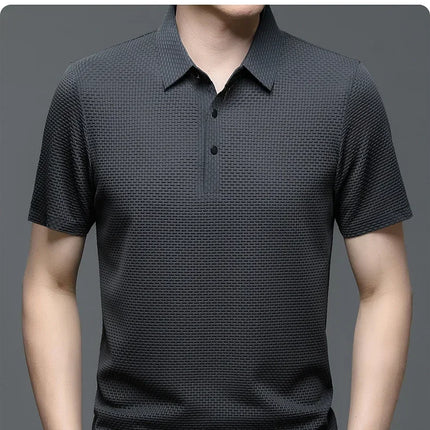 Fujian Choice Mens Polo Shirt Ice Silk Breathable Comfort by zapcart