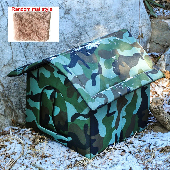 Cat House Waterproof Outdoor Winter Warm Pet Cat Cave Sleeping Beds Tent Home Foldable and Washable for Small Dog Puppy Supplies by zapcart