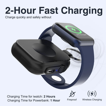 Apple Watch Magnetic Wireless Charger Power Bank All Series by zapcart