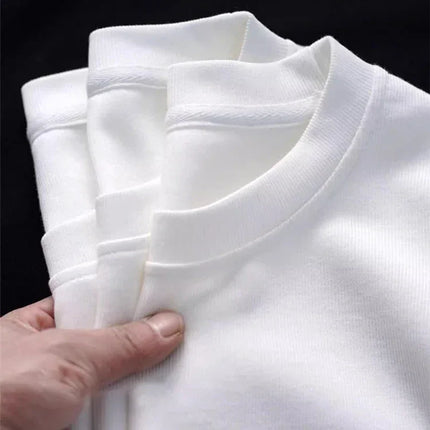 MuLSCN Men Cotton T Shirts Summer Breathable Plus Size by zapcart