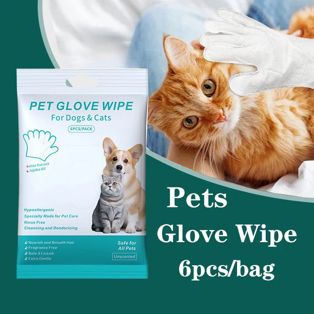 Choice Waterless Pet Bathing Gloves Cats Dogs Deodorizing by zapcart