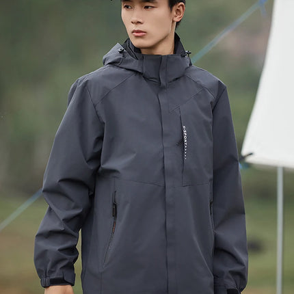 Anbican Unisex Outdoor Waterproof Windbreaker Hooded Jacket by zapcart