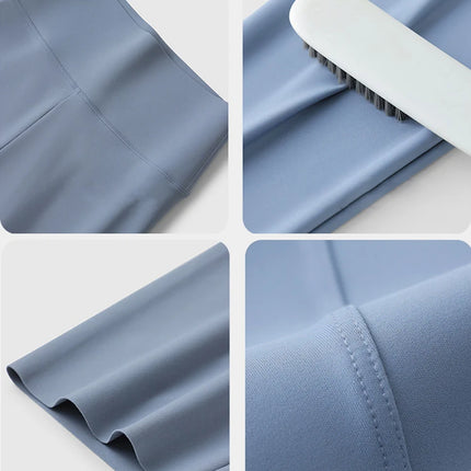 BIVIGAOS Women Biker Shorts Sharkskin Tight Knee Length by zapcart