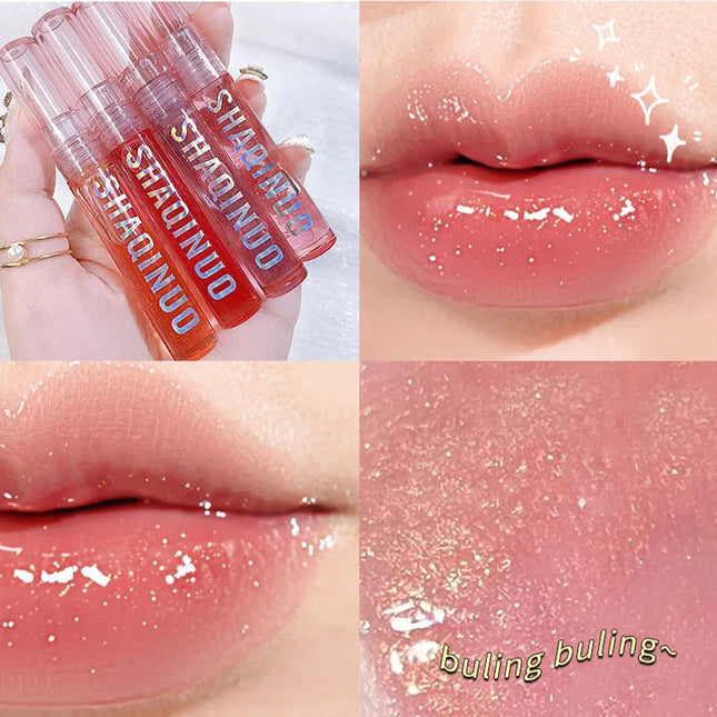Four Pack Lip Gloss Set Hydrating Everyday Glass Lips by zapcart