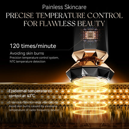 ANLAN 18K Gold RF Skincare Device for Home Spa Lifting EMS by zapcart
