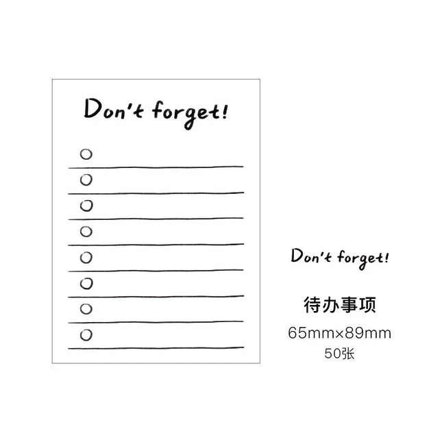 Choice Memo Pad Kawaii Study Plan To Do List for Students by zapcart