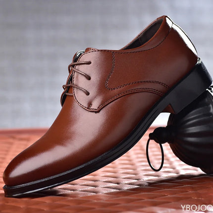 Choice Men Leather Shoes Shock Absorbing Dress Casual by zapcart