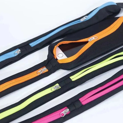 Bonytain Running Waist Pack Unisex Waterproof Double Pocket by zapcart