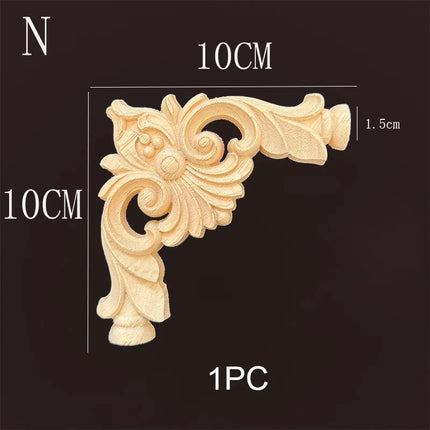 MaYupeT Premium Wood Corner Joint Appliques For Living Room by zapcart