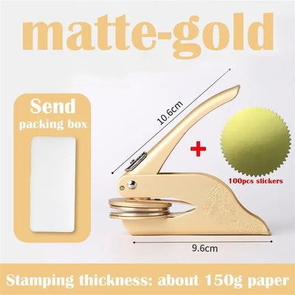 Personalized Embosser Stamp Customized DIY Wedding Envelope Party Invitation Card Private Logo Embossing Seal Customization by zapcart