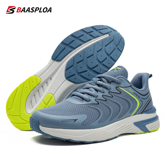 Baasploa Mens Running Shoes Lightweight Mesh Non Slip by zapcart