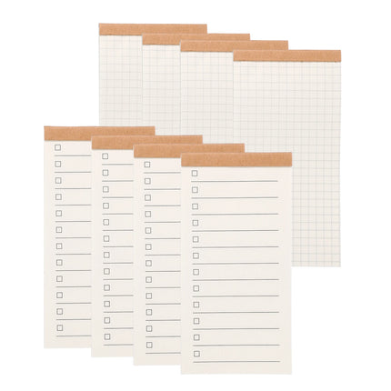 4/8Pcs Portable Field Notes Small Notepads 50Sheet Pocket Notebooks Memo Book to Do List Organizer Planner Daily for Work Office by zapcart