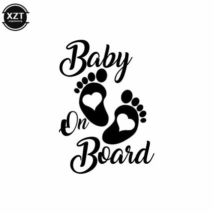 Baby On Board Car Sticker WYMECT For Families Visible by zapcart