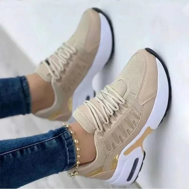 Women Platform Sneakers Breathable Mesh Anti Slip Plus Size by zapcart