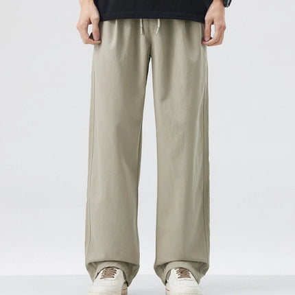 BokChoy Men Lyocell Loose Wide Leg Pants Lightweight by zapcart