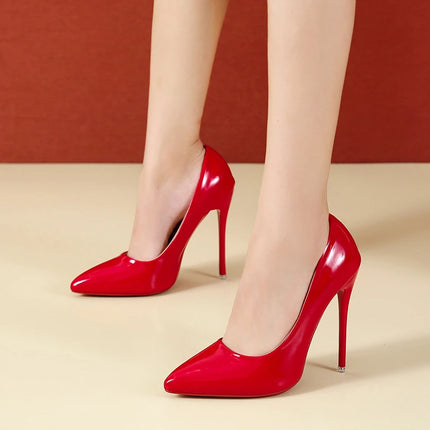 ZLMIAO SHZHANG Women 12cm Stiletto Heels Colorful Wedding by zapcart