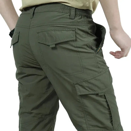 GHJQLCN Men Summer Lightweight Waterproof Cargo Pants by zapcart