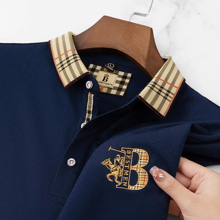 CN Jiangxi Mens Polo Shirt Luxury Embroidered Anti Wrinkle by zapcart