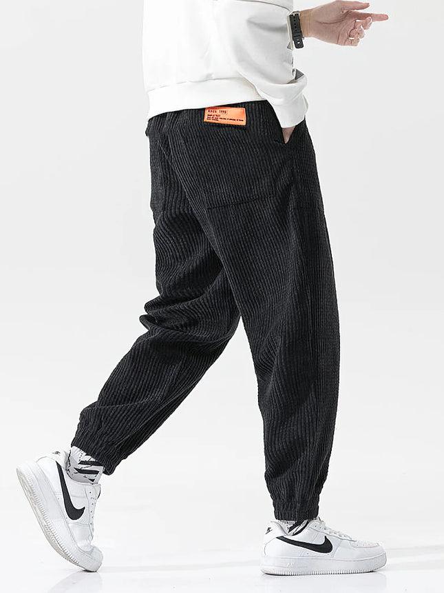 Zoyleircn Corduroy Sweatpants For Men Loose Fit Tech Fleece by zapcart